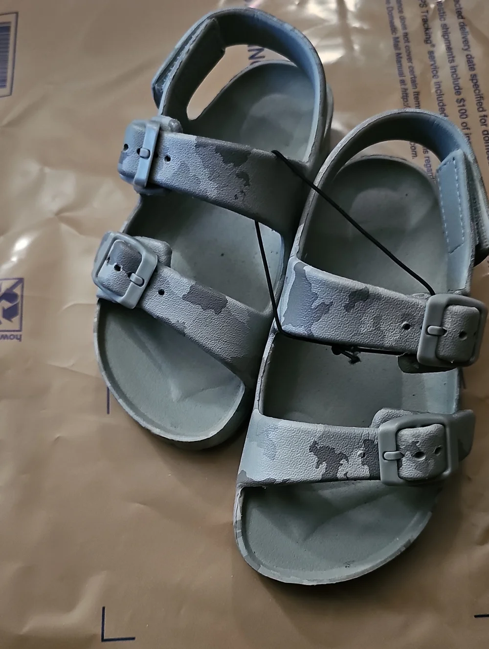 Toddler Boys Two Buckle Sandals EVA Bundle 2 Pack Size 9-10 New